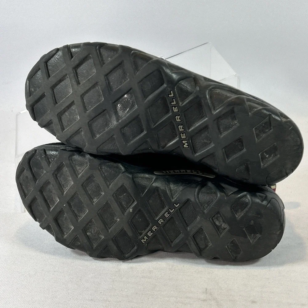 Merrell Youth Boys Jungle Moc Kids Size 4 Black Suede Slip On Shoes J60505